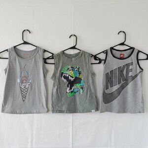 Bundle of THREE Boys 5T Sleeveless Tanks